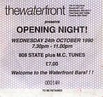 808 State and MC Tunes, The Waterfront, Norwich, 1990